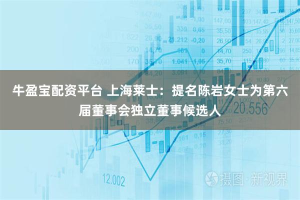 牛盈宝配资平台 上海莱士：提名陈岩女士为第六届董事会独立董事候选人